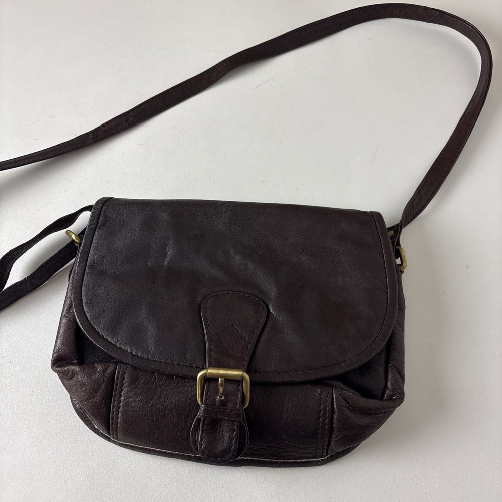 Sorpresa! Genuine Leather Crossbody Bag Brown Leather Small Purse made in India